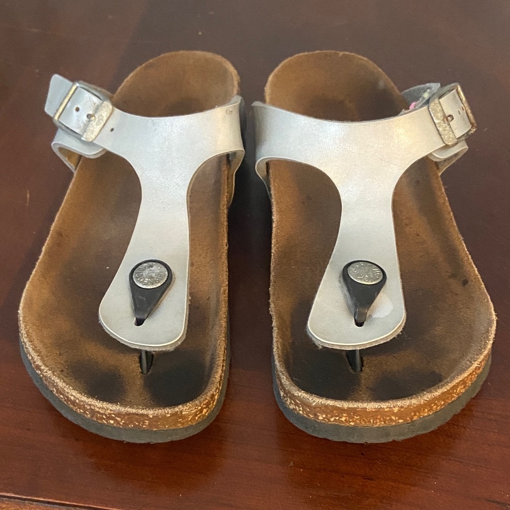 Birkenstock Kids Silver Sandals